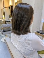 ヘアリゾート粋 ウナム 新宿東口店(enam)&nbsp;透明感ブラウン/ミディアム/レイヤーカット/ボブ