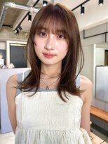 シンス 銀座(since) ミディアムレイヤー/顔周りレイヤー/小顔ヘア/似合わせカット