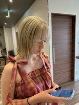 イタクラ 鳥屋野店(ITAKURA)&nbsp;ホワイトブロンド×ボブ