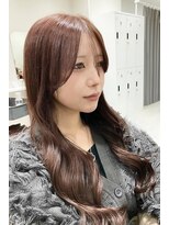 hyon myon/RISEbyREVO 綾瀬店【ヒョンミョン】&nbsp;ハッシュカット/デザインカラー/グレージュ[綾瀬駅/韓国ヘア]