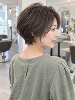 モト 船橋(moto)&nbsp;丸みショートボブ×ナチュラルブラウン