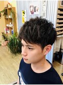 ツーブロショート
