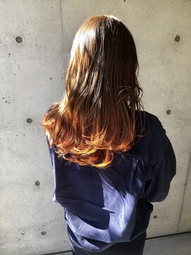 ヘア ラボ ニコ 藤沢店(hair Labo nico...) orange × ベージュ　nico中川