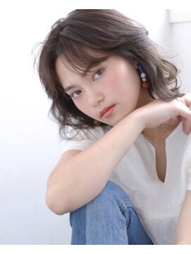 ヘアアンドケア エジェリラボ(hair&care egerie lab) 大人センターパートのお洒落ボブ☆ラボスタイル