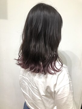 レベッカ(REBECCＡ by CURACION) 【REBECCA】裾カラー・スモークピンクパープル