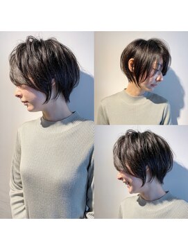 ネオリーブ モカ 川崎チネチッタ店(Neolive mocca) 20代30代40代大人可愛い小顔丸み前下がりショート 川崎