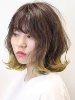 バジオットエイチ(BUZZIoT h)&nbsp;毛先ブリーチ×イエローグラデーション