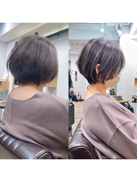 アヴァロン(AVALON) 絶壁解消/ひし形/前下がり/大人ショートボブ/30代/40代★猪狩★