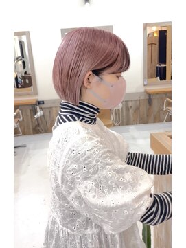 キース ヘアアンドメイク 恵比寿(kith. hair&make) ペールピンク/ピンクカラー/ブリーチ/ハイトーン/インナーカラー