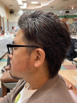 アポロカットステージ 相模大野店 アップバング/ツーブロックマッシュ<理容室>[メンズ/相模大野]