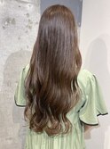 スーパーロング 透明感オリーブベージュ