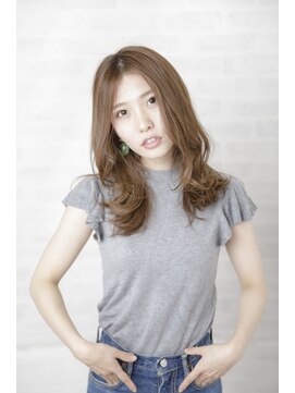 アフロディーテ 銀座(APHRODITE GINZA) 黒髪/グレーベージュ/レイヤーロング/前髪パーマ/銀座