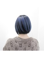 デコヘアーフラッペ(DECO HAIR frappe) ブルーのアンブレラカラー