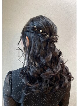 シャルムバイケンジ(Charm.by KENJE) 【ハーフアップ】結婚式/二次会/同窓会/銀座/有楽町/ヘアセット