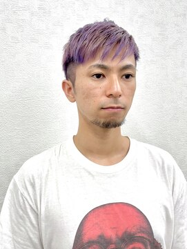 ヒマル 学芸大学(Himaru) パープルシルバーショートレイヤースタイル