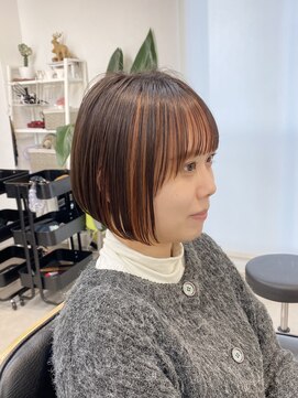 トト 船橋店(toto.) ☆ショートボブルフ小顔ワンレン黒髪ネビージュ秋色[船橋/津田沼