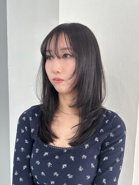 カシェル(cashel) レイヤーカットとボルドーカラー