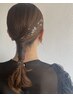 【金箔付き】ヘアセット　￥2.500