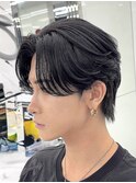 フェザーショート/刈り上げセンターパート/フェザーパーマ/渋谷