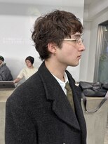 メンズ外国人風ニュアンスパーマショート