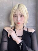 切りっぱなしボブ 外ハネボブ ミニボブ 韓国ボブ S221