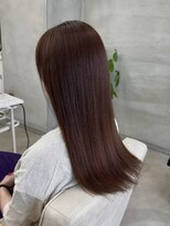 レヴィア(REVIA)&nbsp;髪質改善トリートメントミルクティーベージュ前髪カット