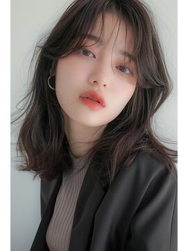 ラナ 新宿(lana) シースルー/くびれヘア/韓国ヘア/ミディアム/【lana hair新宿】