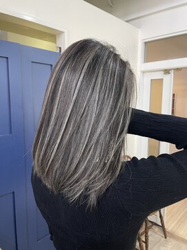 エトラ 渋谷店(etora) 小顔へア アッシュカラーグレージュハイライトカラー◎