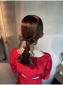 【タイトポニーテール】結婚式/二次会//銀座/ヘアセット/成人式