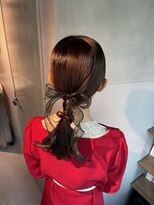 【タイトポニーテール】結婚式/二次会//銀座/ヘアセット/成人式