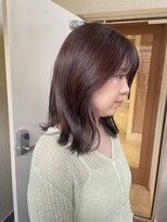 ラミエ バイ メルト 吉祥寺(lamie by melt)&nbsp;小川/ブリーチなしカラーピンクラベンダーミディアムレイヤー