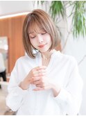 20代30代切りっぱなしレイヤーボブ/髪質改善ストレート/外ハネ