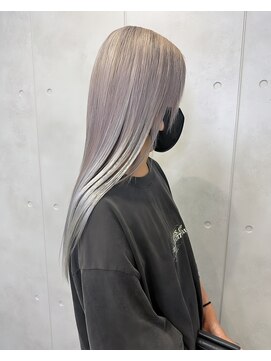 レオクマ(REOKUMA) グレージュ/ハイトーンロング/ミルクティーグレージュ