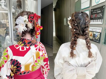 ブルー 盛岡店(BLUE)の写真/お祭りなどイベントの多い夏に向けてヘアセットがオススメ♪[盛岡/盛岡駅/韓国/MEN'S/メンズ/学割U24]