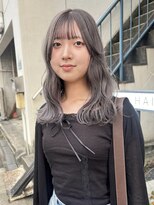ヘアー アイス 御器所本店(HAIR ICI)&nbsp;ブリーチカラーシルバーグレージュ