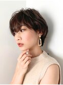 似合わせ横顔美人ショート◇フェザーショート・マロンベージュ
