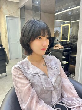 ロンドアヴァントゥス 池袋(Lond aventus) 韓国レイヤー/韓国風/ボブ/髪質改善/黒髪/ブリーチなし〔池袋〕