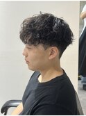 メンズナチュラルマッシュシャドウパーマ質感重視パーマ