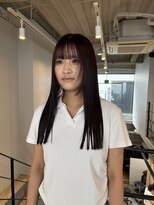 ヌープヘアーアイス(NUUP.hair ici)&nbsp;★ブリーチなしバーガンディボルドーカラーワインレッドピンク