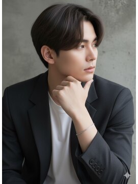 ヘアサロンエム 川越(HAIR SALON M) ツーブロックメンズカット/センターパート/フェザーパーマ川越