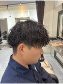 ツイストスパイラルパーマ ツイストパーマ メンズパーマ 眉毛