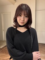 サラビューティーサイト 九大学研都市店(SARA Beauty Sight)&nbsp;ボルドーカラー/レディーススタイル/ミディアムスタイル