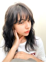 ヘアサロンエムフィス 池袋東口(HAIR SALON M Fe's) 顔まわりレイヤー☆アッシュブラウンミディアム