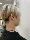 外国人風ショート、トランクス風マッシュ