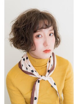 ディーボーイ 下通本店(D-BOY) くしゅっとパーマで透明感UP ♪　前髪/ボブ/カラー