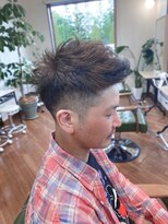 ヘアーデザイン サンライズ(Hair Design SUNRISE) ローライトカラー/スキンフィード/アップバング