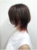インナーカラーショートウルフ☆
