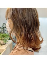 エルフ(elf)&nbsp;レイヤーカット×オレンジカラー