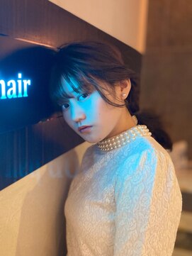 ラグーンヘアー(Lagoon hair) 簡単シニヨンくるりんぱ