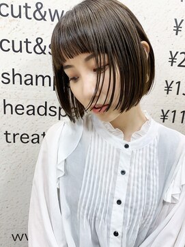 モリオ フロム ロンドン サッポロファクトリー店(morio FROM LONDON) 【morio】札幌ショート 大人かわいい黒髪ぱつっとショートボブ